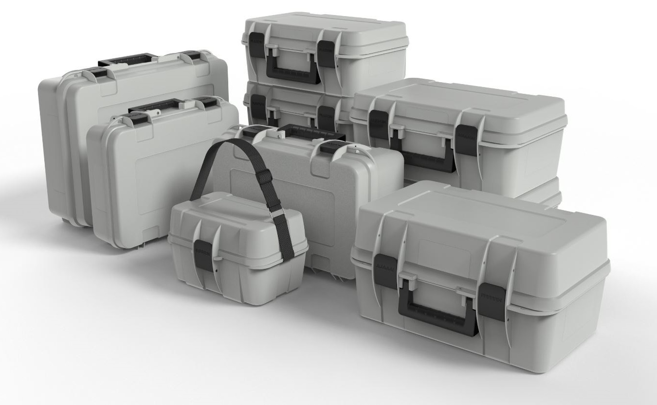 Strak voorbeeld Een centrale tool die een belangrijke rol speelt ABS koffers, stevige kunststof koffers met kofferinterieur op maat!